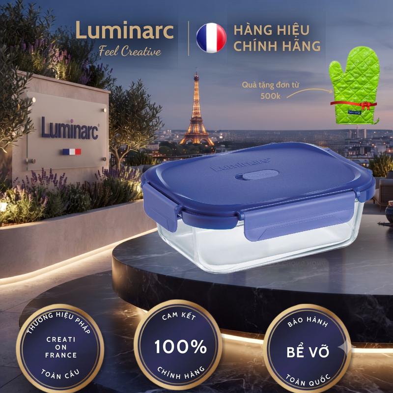 Hộp thuỷ tinh Chữ Nhật Luminarc 1040ML V6450