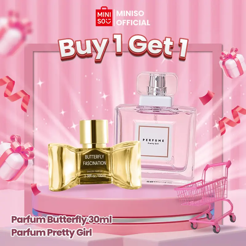 [PROMO TERBARU] Miniso Butterfly Fascination Women's Perfume Eau de Parfum  Wanita Long-lasting Butterfly Pretty Girl
