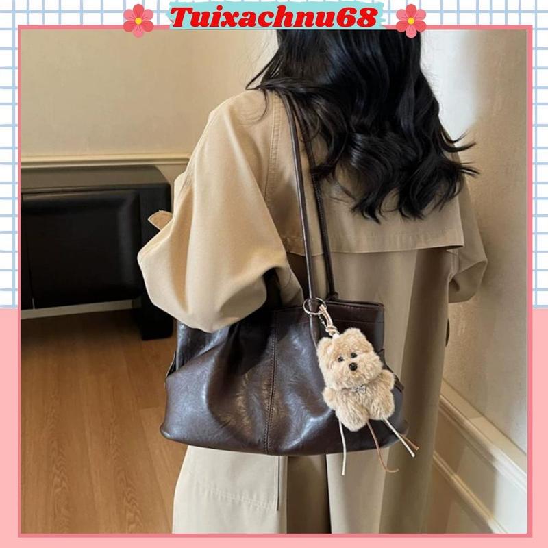 [KÈM MÓC GẤU] Túi tote da túi kẹp nách đeo vai thời trang phong cách Hàn Quốc TuixachnuHT 124