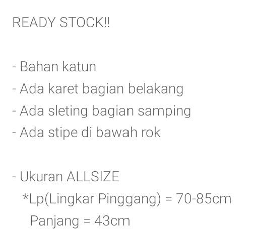 Product Introduction of Rok korea mini list bawah Pendek / rok cheerleaders Wanita 0