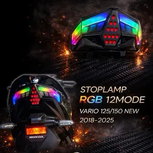 lampu stoplamp RGB 12 MODE Honda Vario 125 150 NEW 2018-2025 lampu belakang Vario new