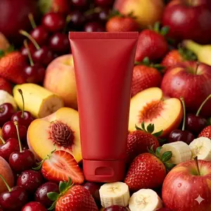 Body Lotion Gel Aroma Buah 200ml dengan Pilihan Rasa Apel Ceri dan Strawberry untuk Kulit Lembut