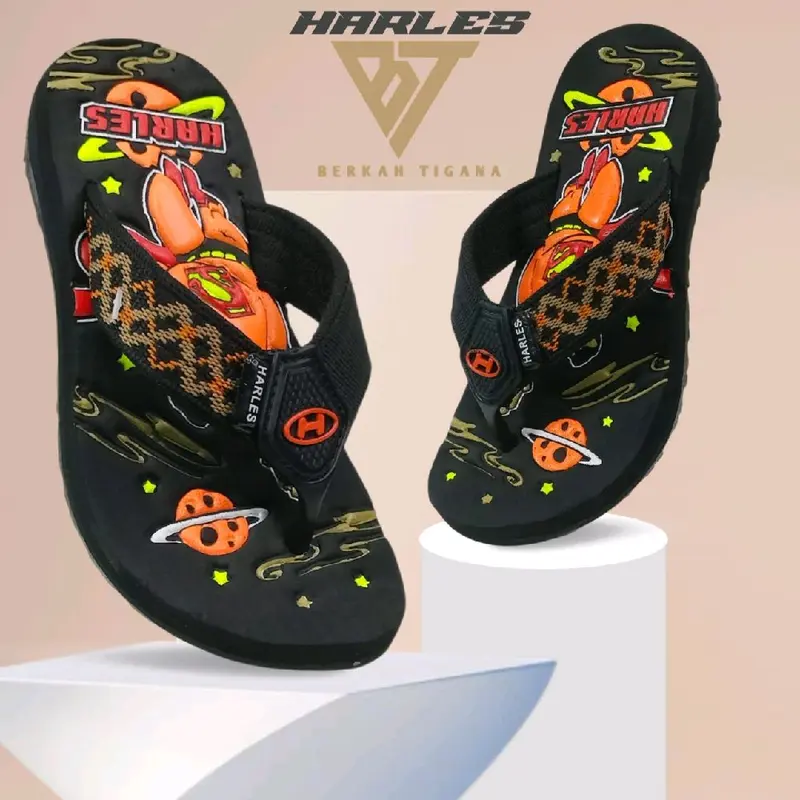SENDAL JEPIT GUNUNG  HARLES ANAK LAKI-LAKI USIA DIBAWAH 4 SETENGAH TAHUN MOTIF SUPER HERO 2