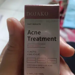 DOJAKO Acne Treatment Powder Water Perawatan Obat Totol Jerawat Hydrating Salicylic Acid Lactic Acid Calamine Centella Root Extract Berjerawat Kering Wajah Memudarkan