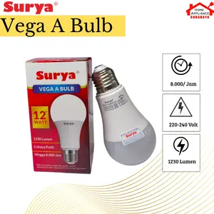 Lampu LED Bulb Surya Vega 12W 12 Watt - Cahaya Putih
