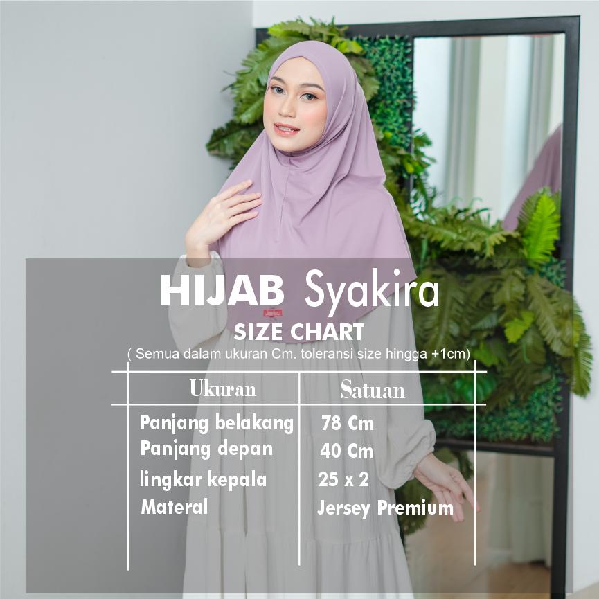 Shamira - Bergo Instan Non Pet Syakira Jilbab Sport Jersey Hijab Size M Terbaru Kerudung Daily Wanita Dewasa Muslim Khimar Syari