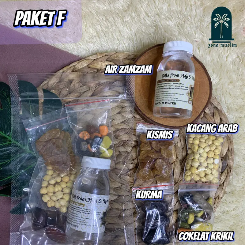PAKET EKONOMIS OLEH-OLEH HAJI DAN UMROH MENGGUNAKAN POUCH/1PCS/BINGKISAN MAKANAN Almond Coklat Food Gift 5