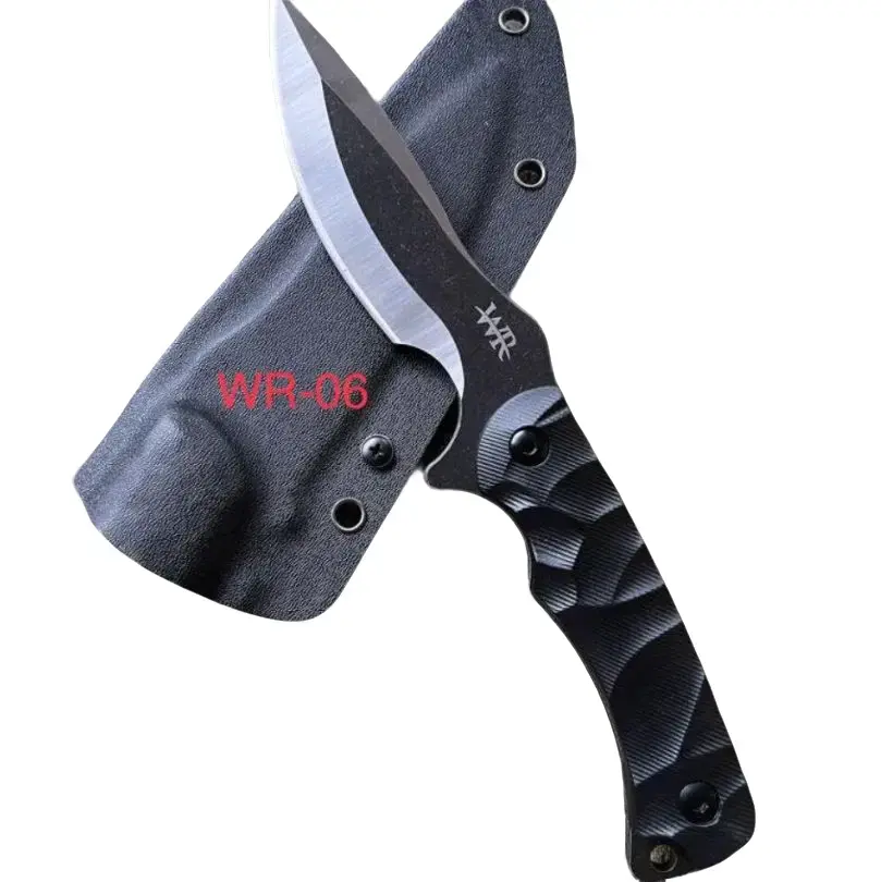 Pisau Tactical Kydex WR06 dengan Pengait Sabuk/Kopel Camping