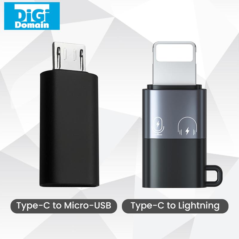 DiGi Domain Đầu Nối Bộ Chuyển Đổi OTG Đầu Cái Sang Đầu Đực Type C Sang…