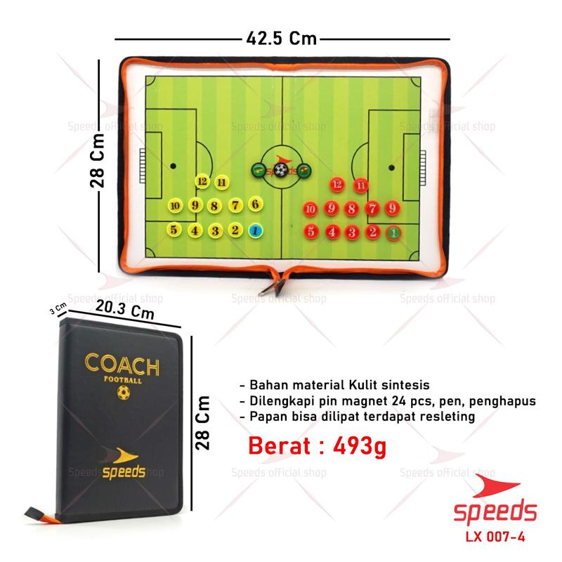 SPEEDS Papan latihan football strategi COACH BOARD strategi football board Outdoor pelatih 007-04 5