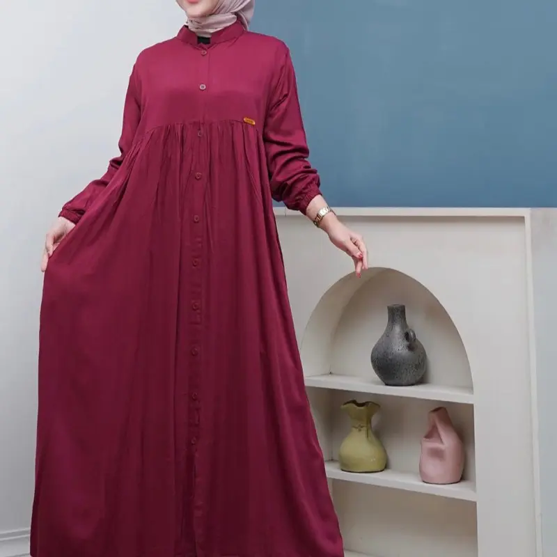 Gamis AMEENA RAYON TWILL wanita Dress Cantik Muslim