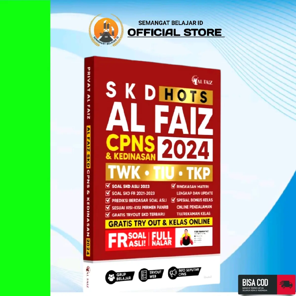 BUKU  CPNS 2024 - Privat Al Faiz Sukses SKD CPNS 2024 - CMedia - Privat Al Faiz - Buku TES CPNS