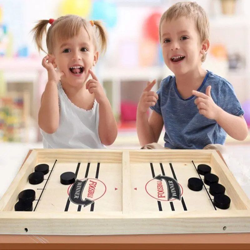 Board Game Sling Puck Mainan Sling Puck Game Board Fast Slingpuck Bouncing Board Game 7