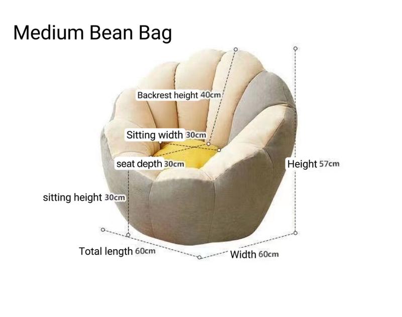 Product Introduction of [Ready Stock] FREE ROUND PEDAL Flower Bean Bag with 4.5 kg(+/-) FILLING BEAN ! Durable Water Repellent Breathable Fabric lovesac  bean bean bag 50k sofa  shell kapas green bunga katil  boleh bean  bag beanbag  malaysia katil  boleh sofa  bed sofa  bunga 5