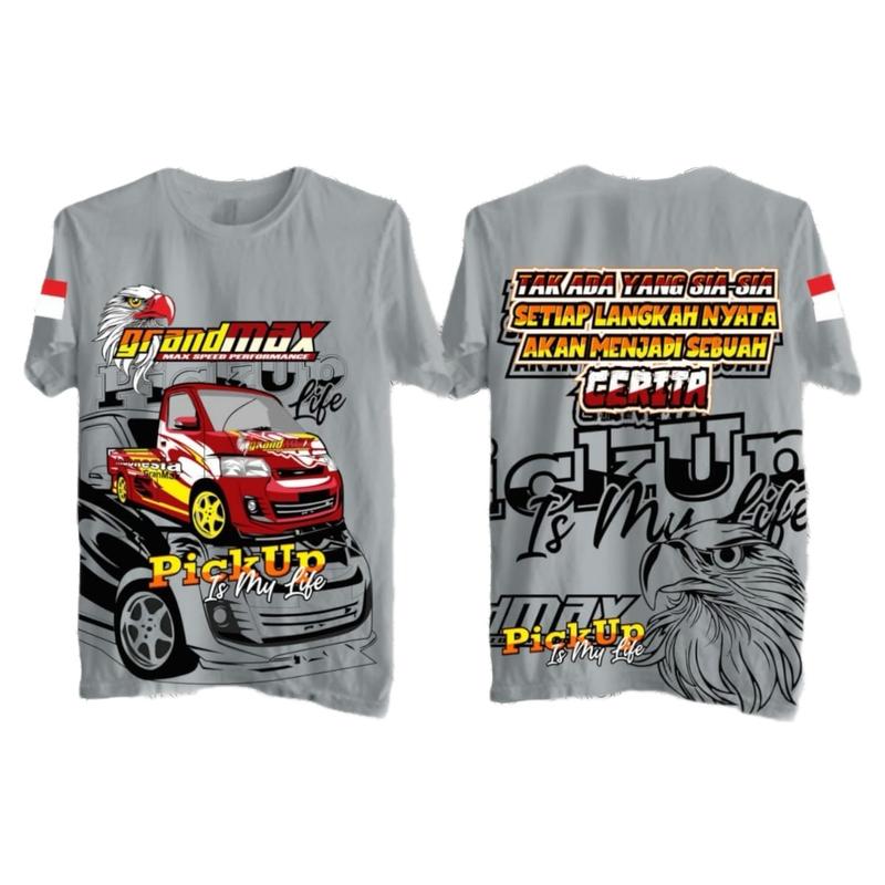 Kaos Grandmax Elang Catoon Combat 24s Sablon Plastisol Full Print 2