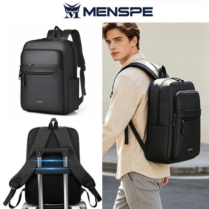 MENSPE Ba lô nam đựng laptop, ba lô công tác du lịch, túi unisex, chống nước, phong cách học đường thời trang, chống trộm, phù hợp cho giải trí, đi học và công việc/kinh doanh
