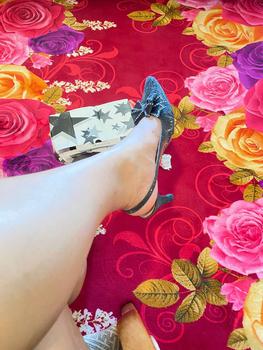 Product Review of Mayra - Alissa sepatu Pesta wanita big size 5cm pita kupu kupu sandal Shoes Sendal from H**i S**R 0