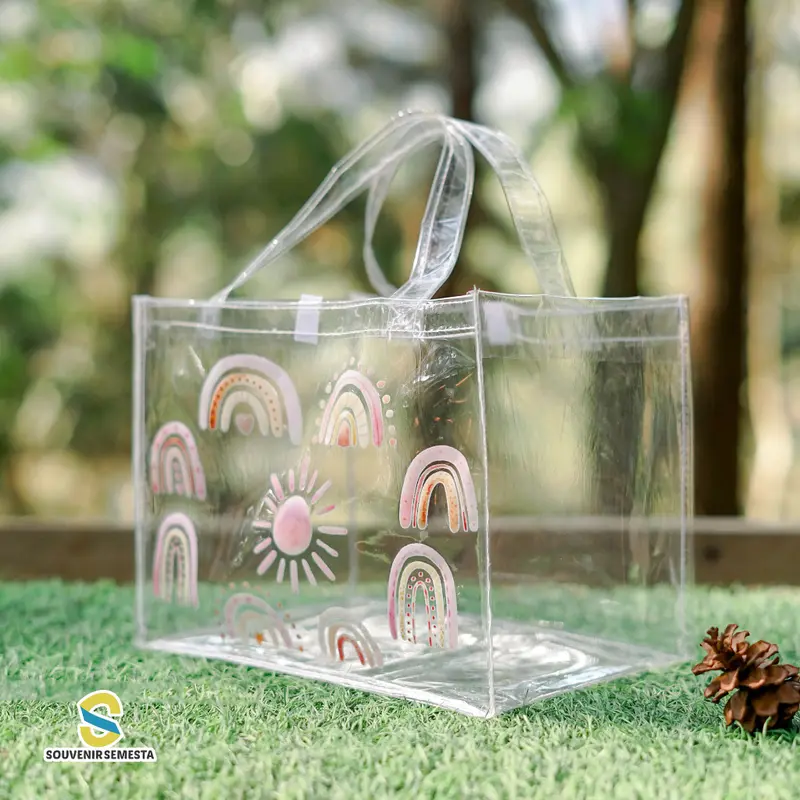 Tas Ultah Muat Kotak Bento / Tas Ulang tahun Anak / Goodie Bag MIKA TRANSPARAN 2