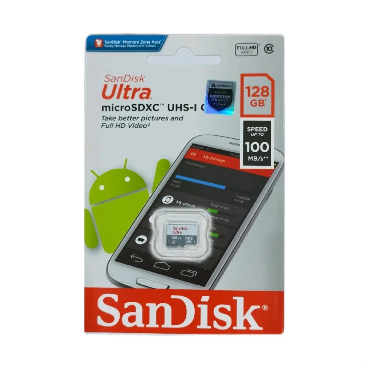 Kartu Memori Microsd Sandisk Ultra Series 16GB, 32GB, 64GB, 128GB Class 10 - Storage, Flashdisk, Otg