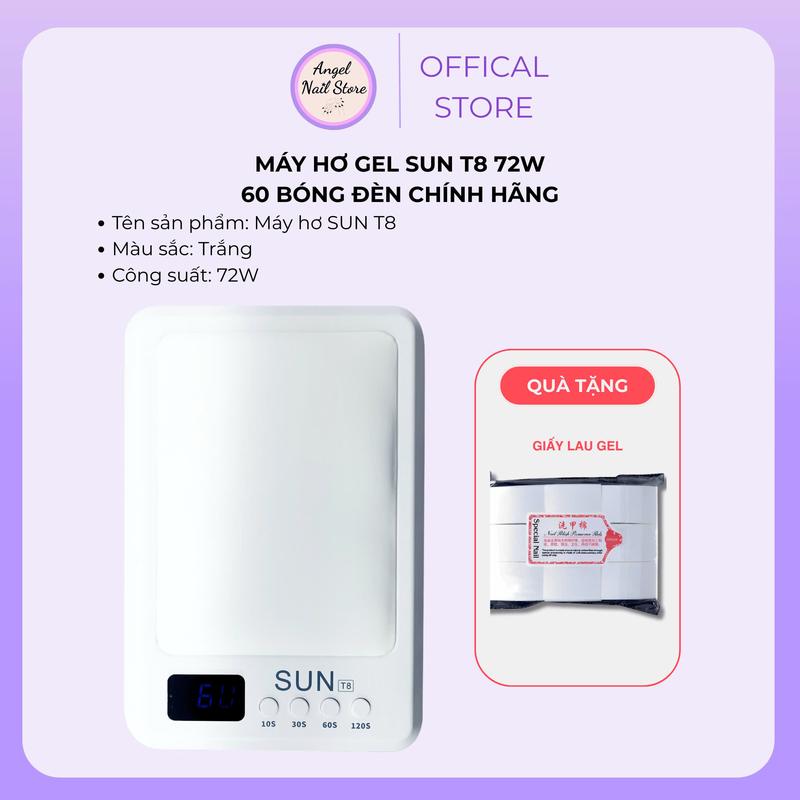 [GIÁ SỐC TRONG LIVE] Máy Hơ Gel SUNT8 / Công Suất 72W / 60LED - máy hơ gel quốc dân