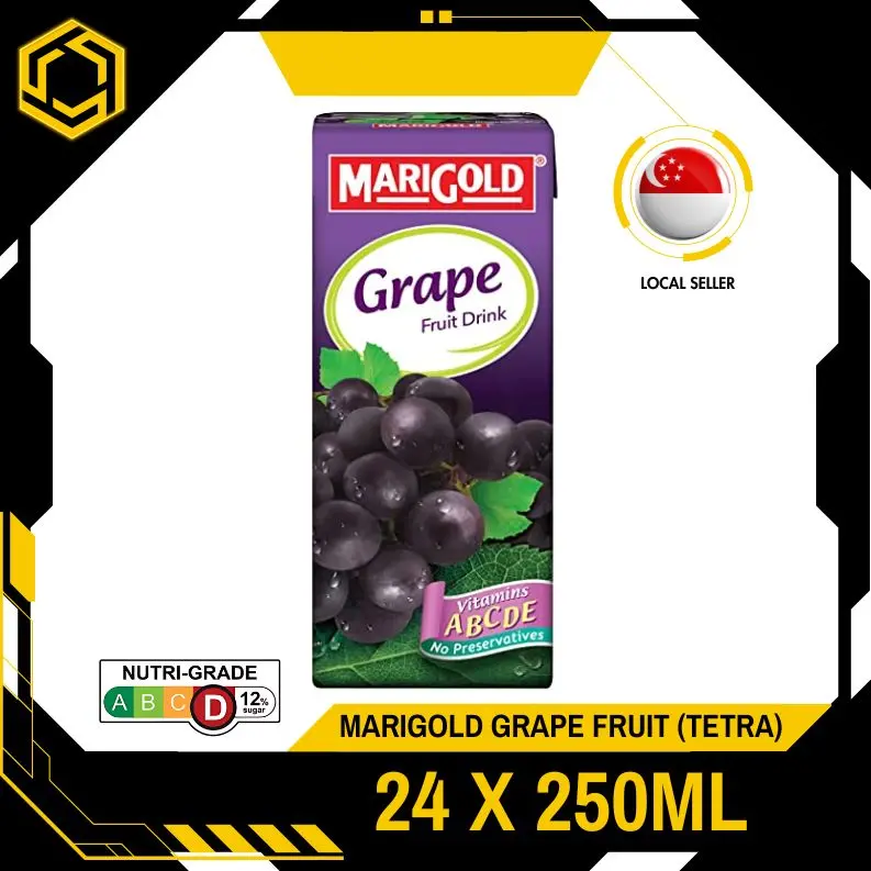 MARIGOLD Fruit Drink Grape 250ML X 24 (TETRA)