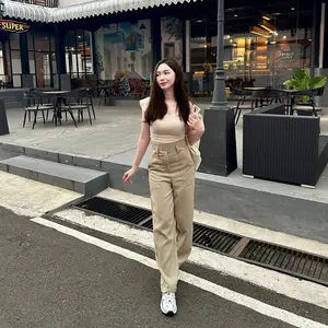 Urchoice - Diora Highwaist Pants - Celana Anti Kusut - Kulot Pants Wanita