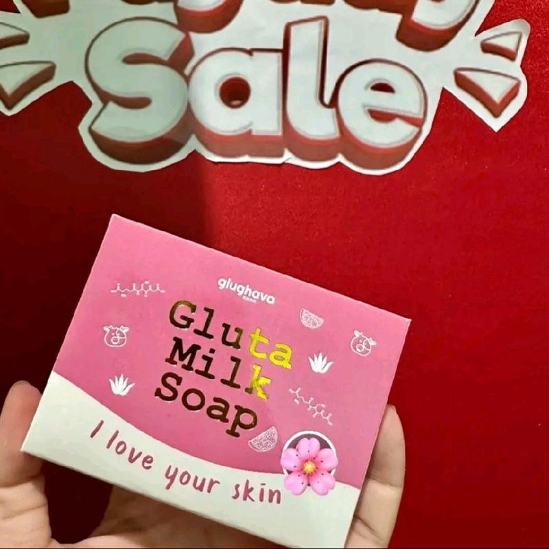 GLUGHAVA GLUTA MILK SOAP 60GR | SABUN GLUTA | BODY SOAP | MEMBERSIHKAN BADAN | MENCERAHKAN 1