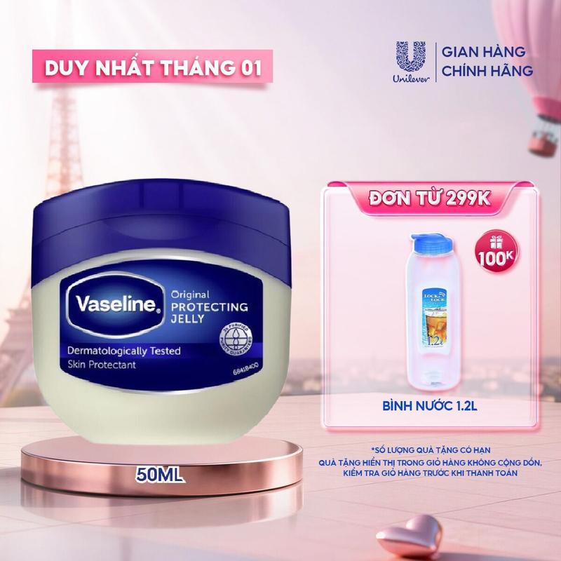   Live  Sáp dưỡng ẩm Vaseline 50ml  42g  Original Protecting Jelly 