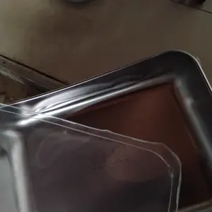 【Littlepolkadot】25X20X5CM Food Box+Tutup Isi 6pcs Wadah Makanan Multifungsi Stainless Steel Serbaguna Food Grade Wadah Makanan Multifungsi Stainless Steel Serbaguna Food Grade Wadah Penyimpanan Large Capacity Metal Food Serving Plate Rice Noodle Pan