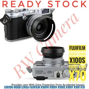 LH-X100 Hood Lensa Fujifilm X100VI X100V X100S X100T X70 Fuji Lens