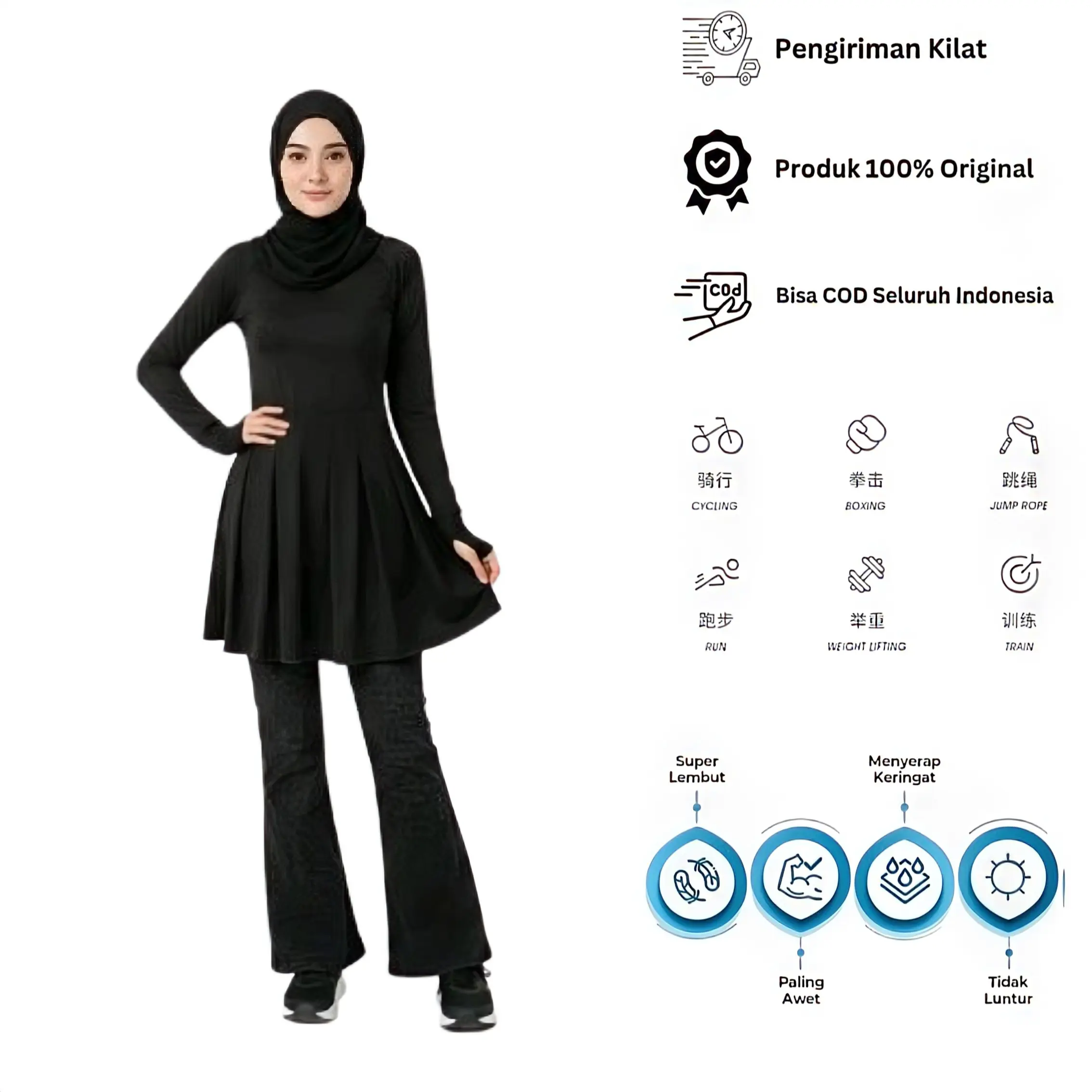 MAYRA Dress Sport Casual Wanita / Atasan Olahraga Wanita