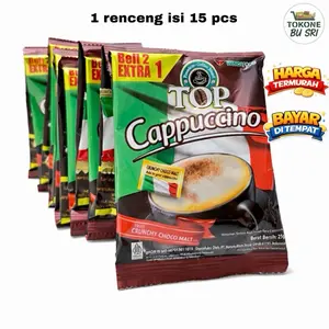 Top cappuccino 1 renceng isi 15 pcs harga termurah bisa cod