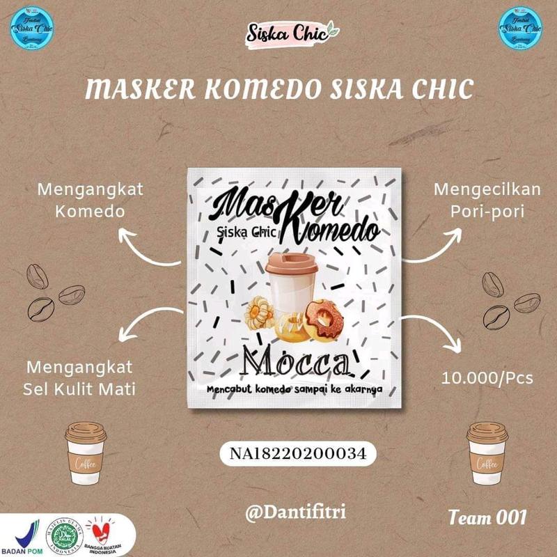Masker Komedo Siska Chic || bisa COD || gratis ongkir ke Seluruh Indonesia Hidung 3