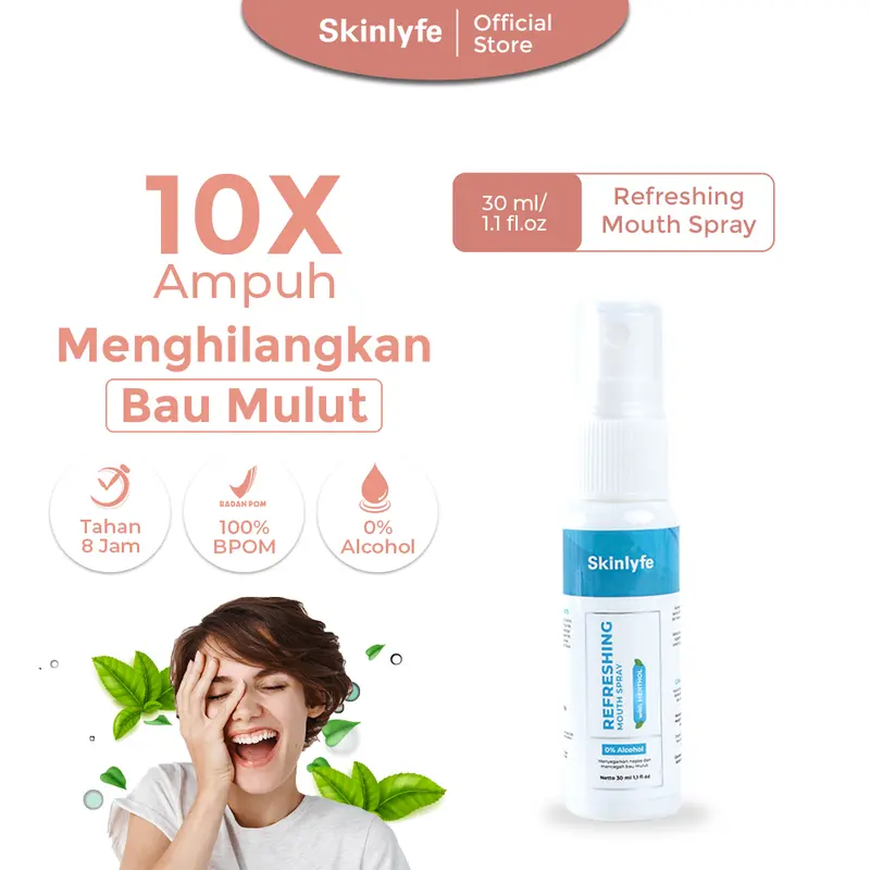 Bundling Spray Penghilang Bau Mulut Parfum Mulut Mouthspray Sugar Free Pemutih Gigi Kuning Penyegar Mulut Oral Spray BPOM 4