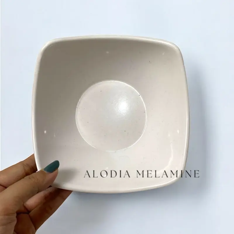 (1 lusin) Mangkok Melamine Singa Singi | Meishing Model Persegi Lengkung Ukuran 15cm / 6inch Kapasitas Satu Porsi Makanan **GARANSI PECAH SERTAKAN VIDEO UNBOXING** 6