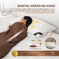 Gambar DDPillow Set 1 Bantal Jumbo + Guling Hotel Bulu Angsa Asli, Type King Grand (Hard) / Bantal Tinggi - Bantal dari ddpillow Kota Administrasi Jakarta Barat 4 Tokopedia