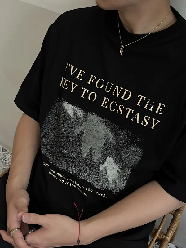RUDEBASIC - Dark Ecstacy Oversized Tee | Heavy Weight | Tshirt Hitam Pria 1