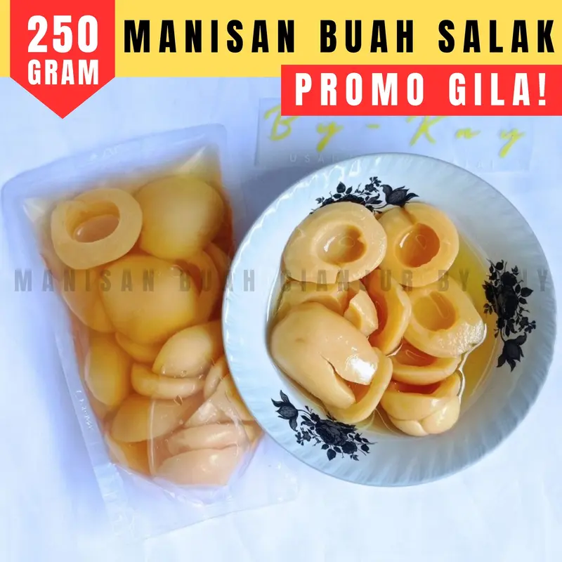 MANISAN BUAH SALAK BALI KEMASAN 250 GRAM ASINAN PEDAS ASINAN PEDAS MANISAN BUAH CIANJUR Gula Mangga Nanas Tomat 0