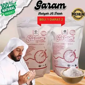 GARAM RUQYAH AL FATAH garam asma ruqyah al fatah garam krosok garam kasar garam ruqyah aura , ruqiah al fatah ruqyah bidara assur massal garam laut garam mandi ruqyah