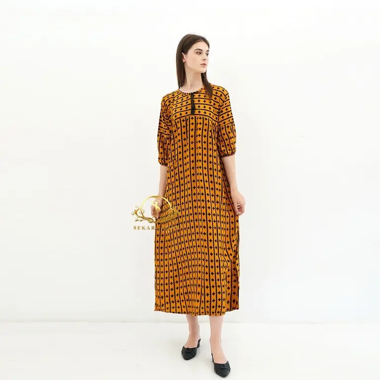 Sekar Jagat Collection – Dress Matrix Rayon Premium | Adem, Nyaman & Stylish – Dress Terbaru 2025 7