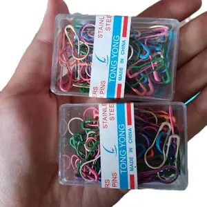 Promo Peniti Hijab Staniless Steal Mix Warna Isi Kurleb 50Pcs