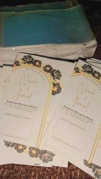 Product Review of [200PCS] UNDANGAN PERNIKAHAN ELEGANT CUSTOM | UNDANGAN PERNIKAHAN AESTHETIC | UNDANGAN PERNIKAHAN MURAH ANP 07 from 1**3 0