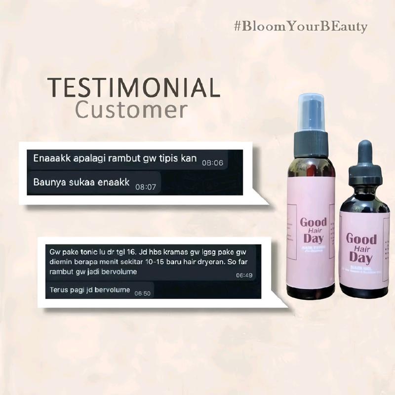 VIRAL!! GOOD HAIR DAY Hair Tonic & Hair Oil Asli Original Penumbuh Rambut Rontok Kering 6