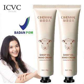 [3 Pcs] BPOM Hand Cream Sheep Oil / Krim Lotion Pelembab Tangan Kering Kasar Anti Keriput dan mencerahkan kulit 4