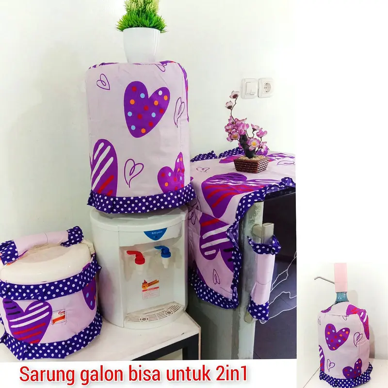 SARUNG GALON TUTUP KULKAS TUTUP MAGICOM ANEKA MOTIF 8