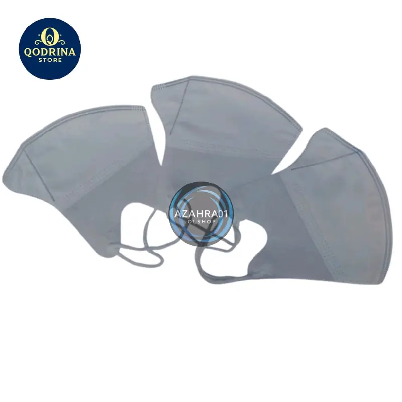 (50 pcs) masker DUCKBILL 3 ply Hitam Putih 4