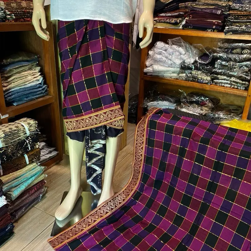 Saput/kampuh endek premium tepi bordir/semi songket/endek garis emas/motif terbaru/alep/murah/best seller