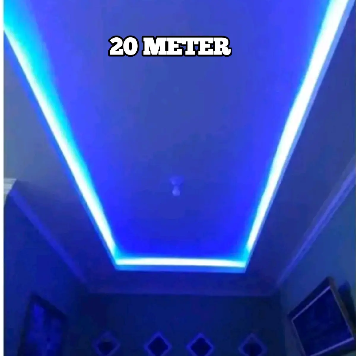 Viral Lampu Plafon LED Selang Panjang 20-100 Meter 220V Sudah Termasuk Soket Siap Pakai Dekorasi Plafon Rumah Minimalis