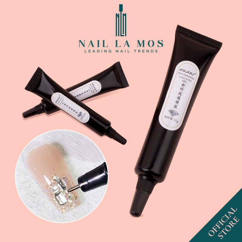  Tuýp gel đính đá Huaxi chính hãng cao cấp 15g - Keo gắn phụ kiện đá khối charm móng nail đa năng thế hệ mới 
