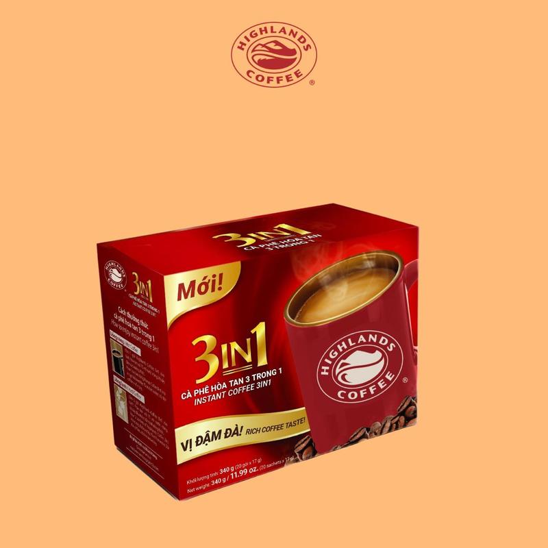 Cà phê hòa tan 3in1 Highlands Coffee - 20 gói Cafe